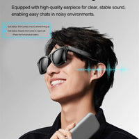 AI Smart Glasses with HD Camera for Photos Videos Hands-Free Vlog Recording Camera Glasses Audio for Driving Outdoor Sunglasses