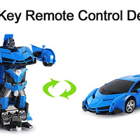 Electric RC Car 2 In 1 Transformation Robots Sports Vehicle Model Robots Boys Toys Remote Cool RC Deformation Cars Kid Toy Gifts