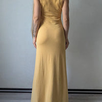 Knit Sleeveless Dresses For Women Long Elegant White High Slit Dress Bodycon Ladies Office Skinny Maxi Tank Rib Dress Female