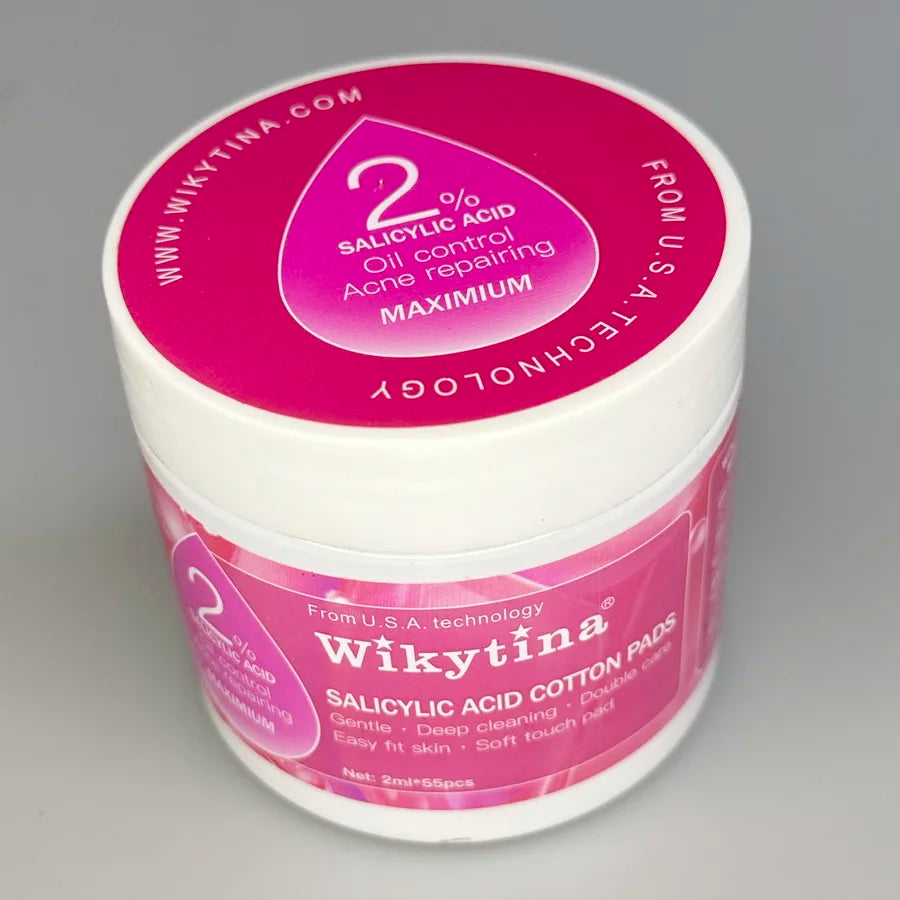 Salicylic Acid Cotton Pads Shrink Pores Blackhead Removal Oil Control Acne Treatment Exfoliating Moisturizing Facial Skin Care