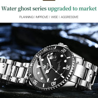 OLEVS 5885 Top Brand Classic Men's Quartz Watch Luminous Hands Calendar Display Stainless Steel Strap Waterproof Men's Watch