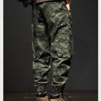 2025 NewMen's Fleece-Lined American Camouflage Casual Multi-Pocket Loose Zipper Jogger Pants Autumn Youth Trendy Workwear