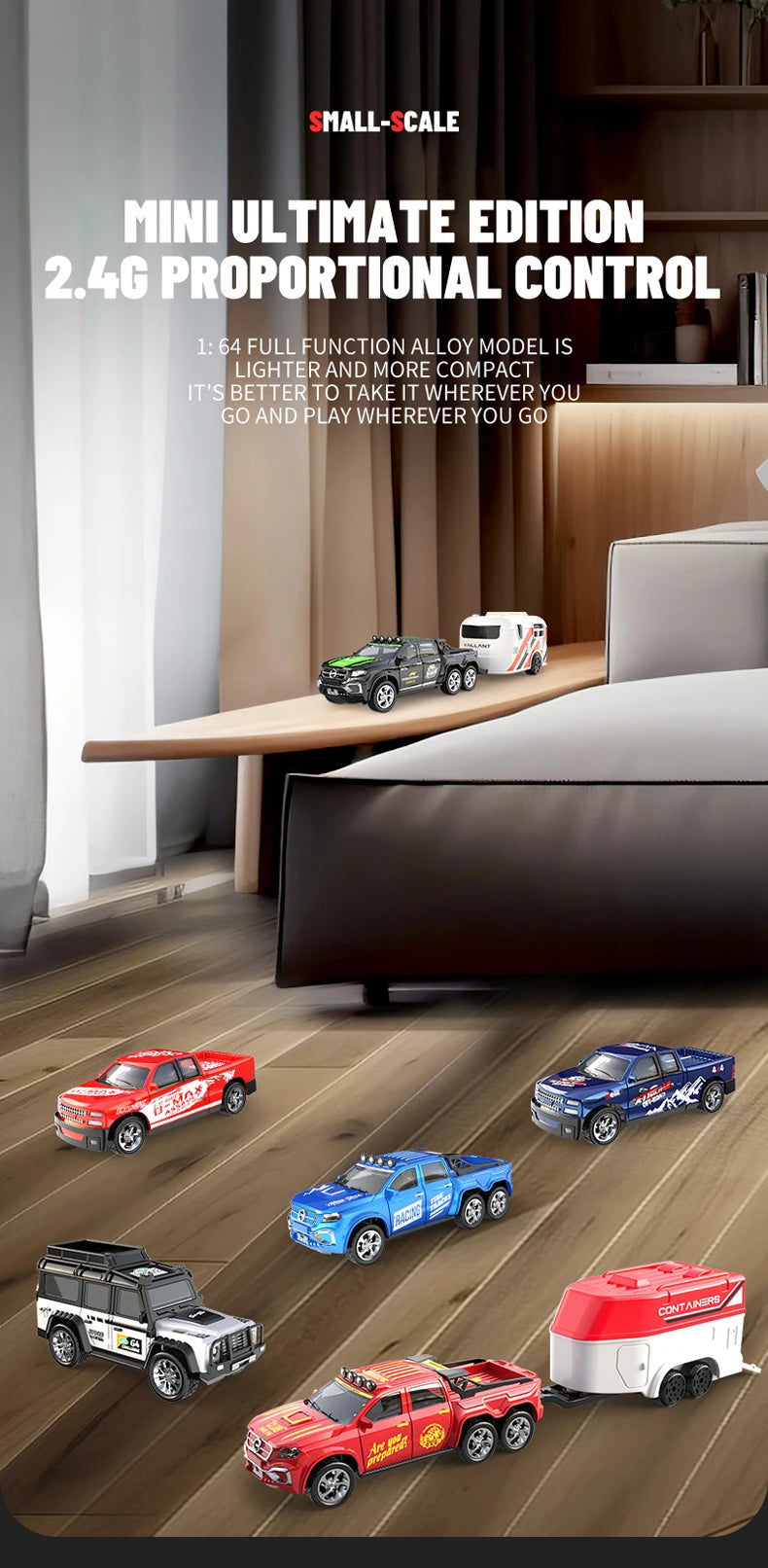 New RC Car MINI Alloy 1/64 Remote Control Car Convenient to Carry 60 Minutes of Work Time Children's Gifts Electronic Toys