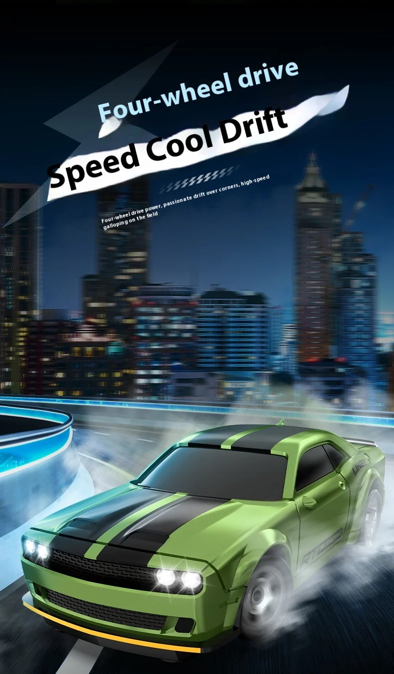 RC Drift Car 1/64 Mini Rc Car 4x4 Full Proportion Control 15KM/H High-Speed Vehicle Mini RTR Racing Model Boy Toy Gift