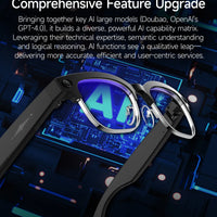 Smart AI Translation Smart Glasses Take Photos Recognizing Objects 4K Camera Bluetooth Music Call Intelligent Recording Glasses