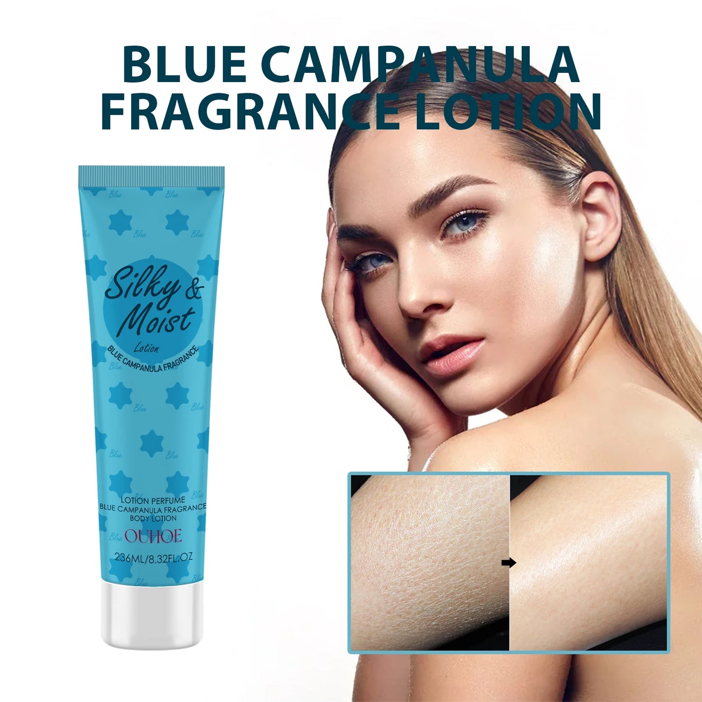 OUHOE Silky&Moist Lotion Body Lightening Armpit Knee Joint Dark Moisturizing Skin Whitening Body Beauty Care