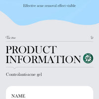 SADOER Tea Tree Acne Removing Cream Facial Skincare Oil Control Face Gel Creams Hydrating Moisturizing Facial Cream Skin Care