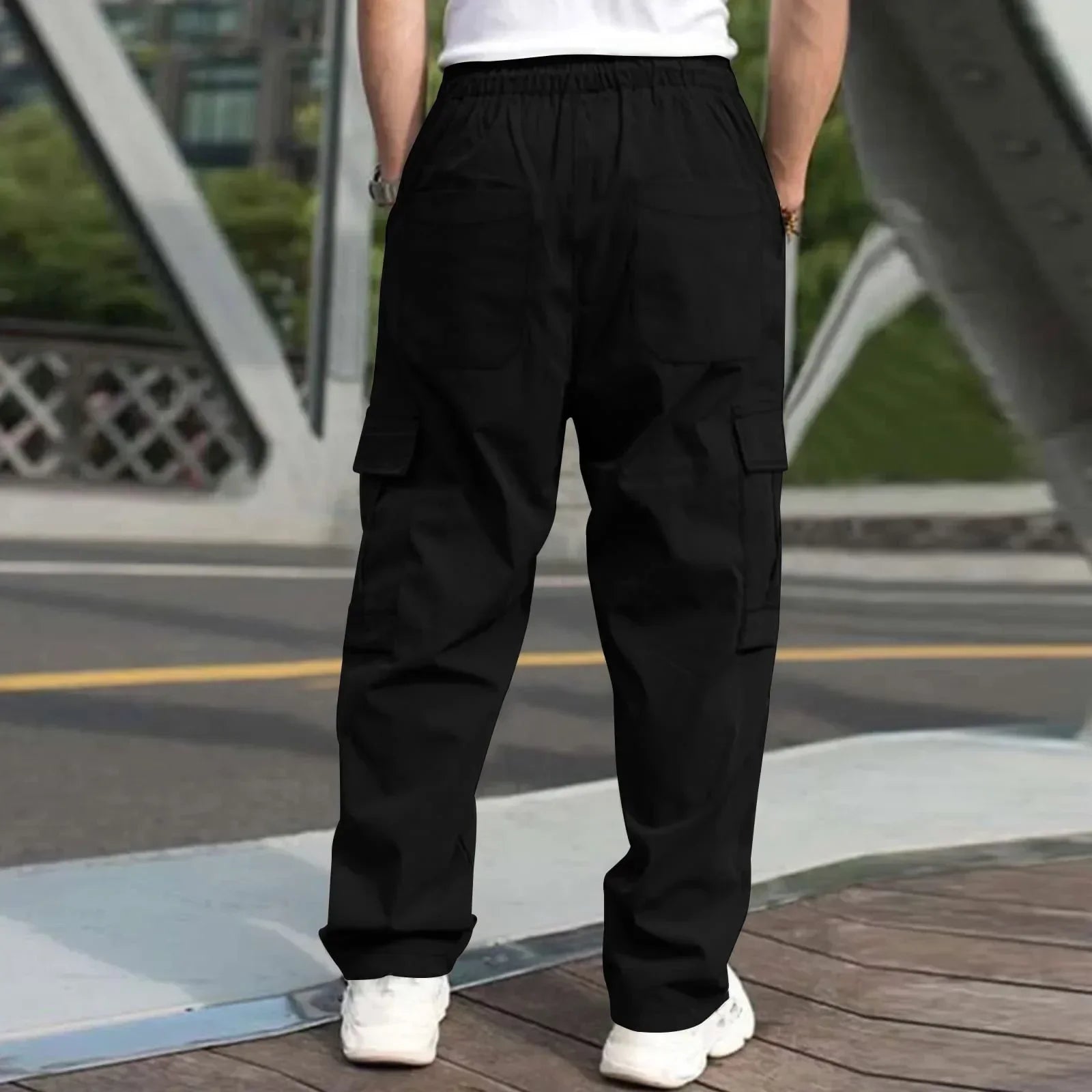 New Summer Men's Loose Fit Straight Leg Casual Pants - European & American Style Youth Fashion" cargo pants  mens pants
