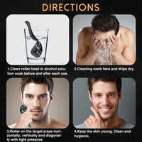 Professional 540 Needles for Facial Body Hair Growth Derma Roller for Skin Beard Beard Growth Micro Face Roller For Skin Care