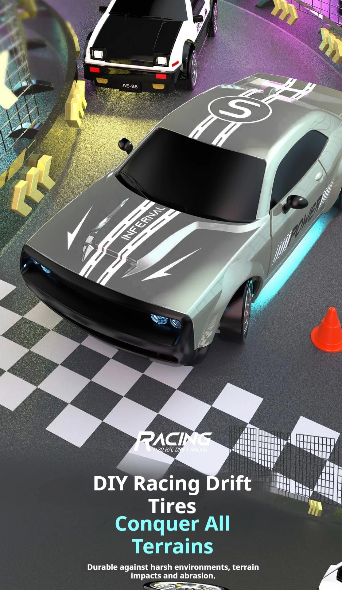 RC Car 1/24 Scale Professional Drift Racing High Speed 4WD Simulation Model RTR Electric Toy Gift for Adults Kids In Stock