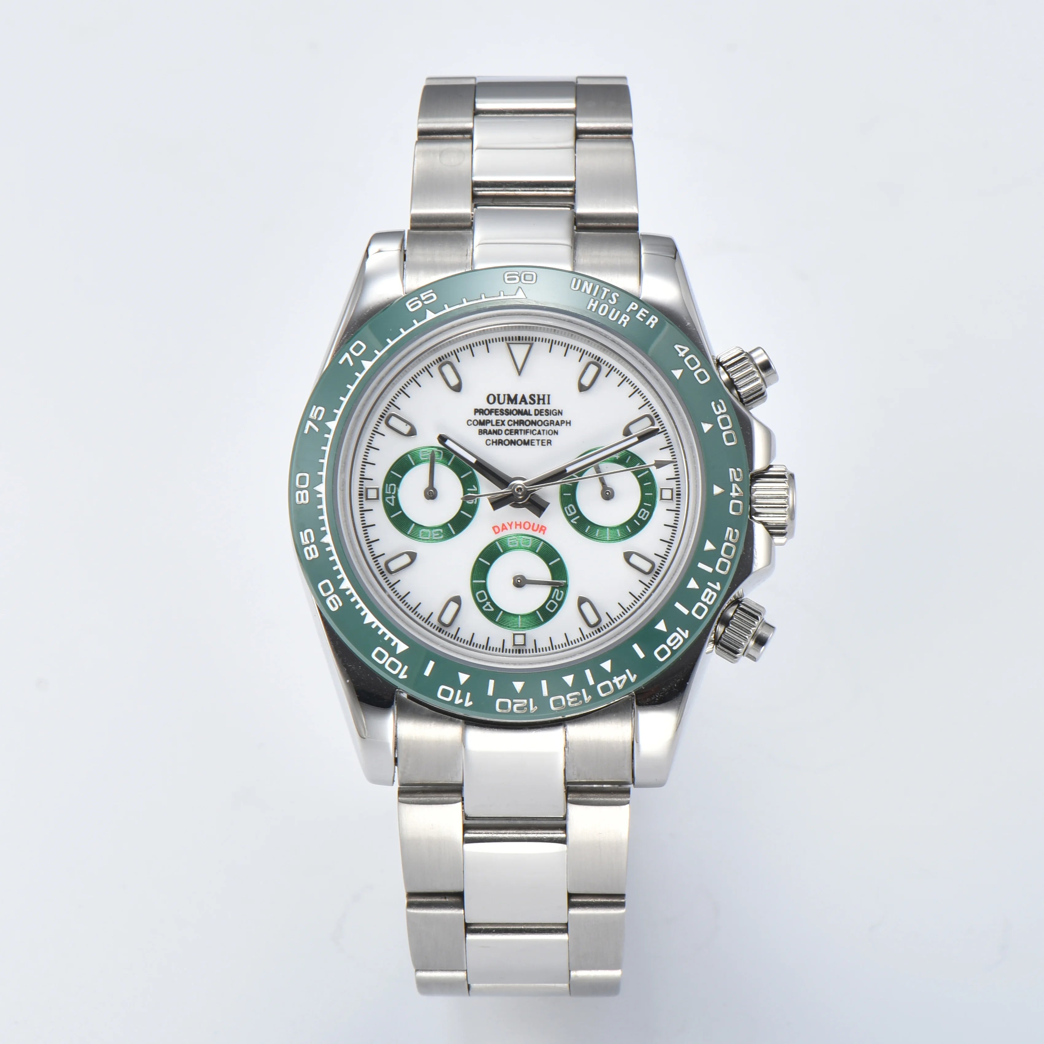 VK63 watch Luxury Men's Watch Sapphire Customizable Multi functional Chronograph Stainless Steel Case Suitable for VK63 Movement