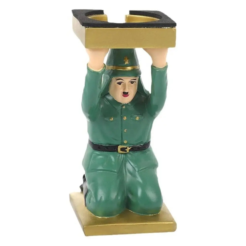 Simulated Funny Expressions Figurine Sensory Toy Ornaments Kneel Down Resin Statue Crafts Model Spoof Tray Stand Children Toys