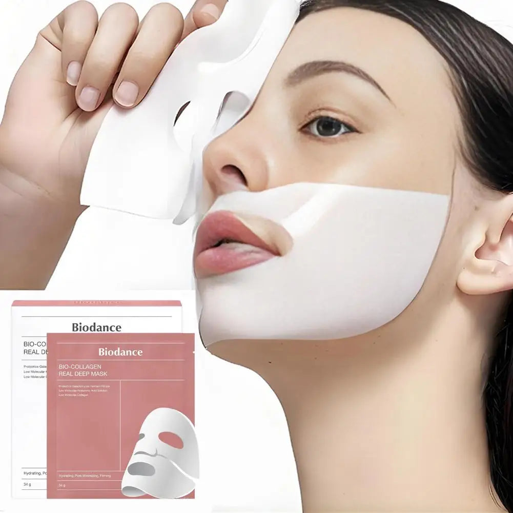 Biodance Professional Collagen Hydrating Mask - Deeply Hydrates Nourishes Brightens Firms Moisturizes Locks In Water Skincare