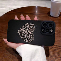Fashion Soft Phone Cases For iPhone 13 12 MINI 11 14 15 16 Pro Max XS Max XR 7 8 Plus Leopard Pattern Silicone Case Back Cover