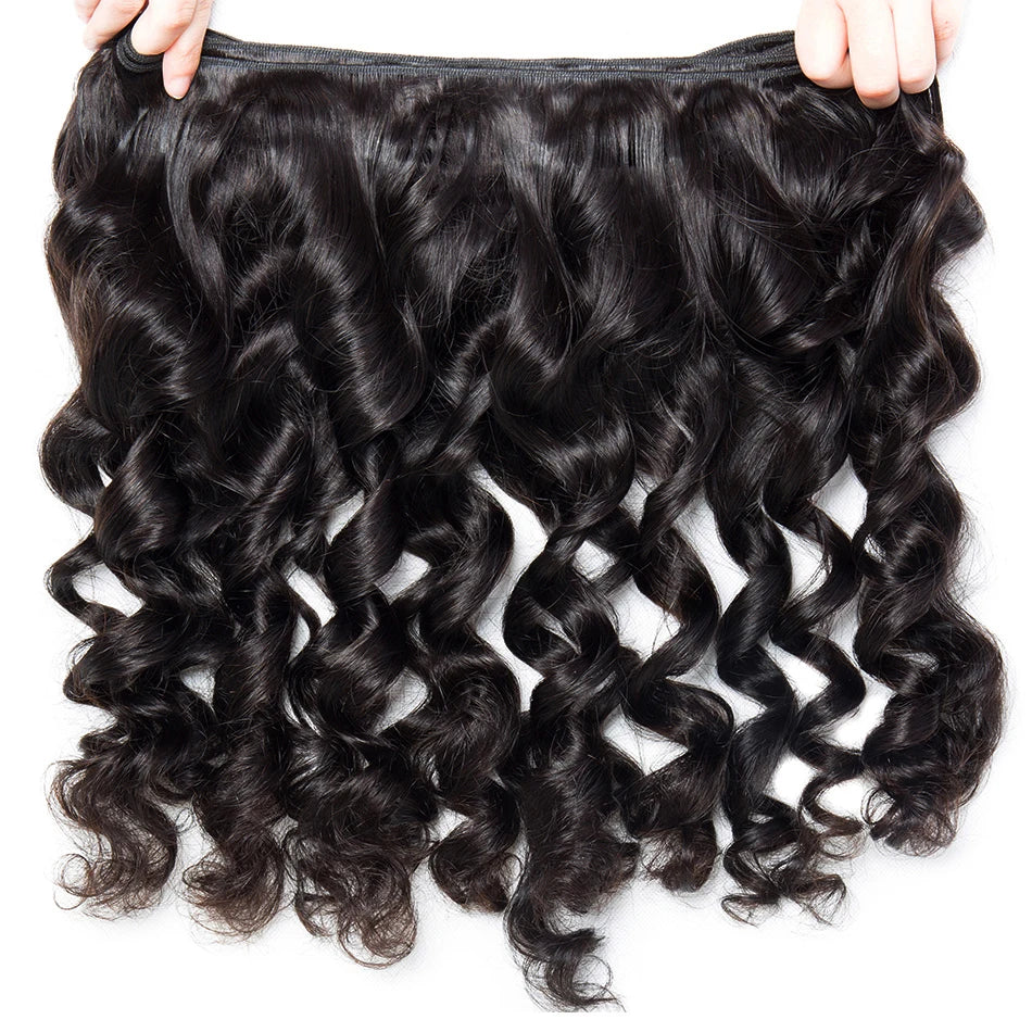 Brazilian Loose Wave Hair Bundles Virgin Human Hair 1/3/4 /PCS Natural Color Hair Extensions Wholesale Price For Black Women