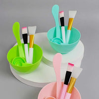 Face Mask Mixing Bowl Set DIY Facemask Mixing Tool with Silicone Mask Bowl Makeup Brushes Spatula Beauty Skin Care Beauty Health
