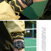 SMAEL Sport Watch for Men Waterproof Wristwatches Student Dual Display Digital Multi-function Stopwatch Clocks 8065 Male Watches