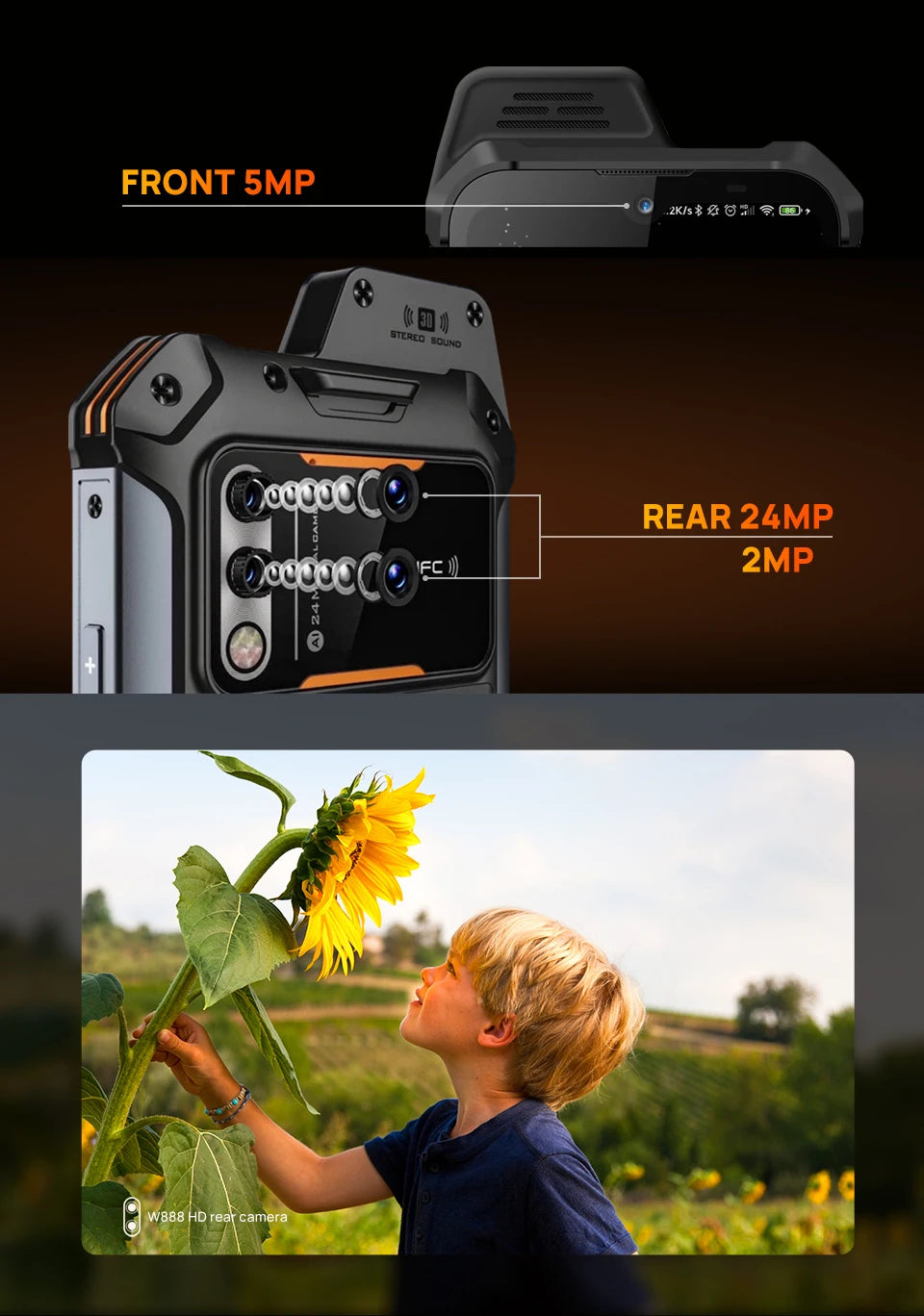 UNIWA W999 ATEX Explosion Rugged Smartphone Waterproof Walkie Talkie Helio G99 8GB+128GB 6.3“ FHD 4400mAh  Andriod 13 Cell Phone