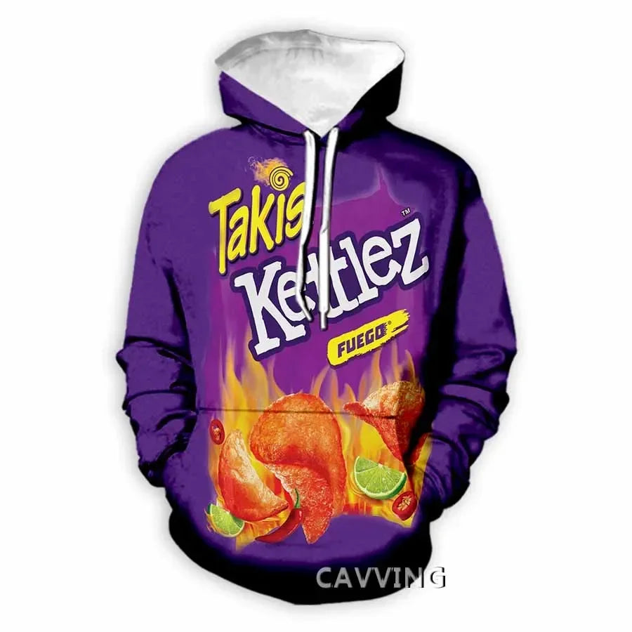 Takis  3D Printed Fashion Hoodies Hooded Sweatshirts Harajuku Hoodie Sweatshirts Tops Clothing for Women/men  L2