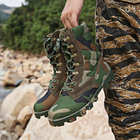 37-48 Training Boots Outdoor Hiking Climbing Shoes Green High Top Desert Boots Work Security Shoes