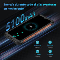 Cubot Kingkong Ace 2, Ultra-Thin and Robust Smartphone with Android 14, 16 Gb Ram (6 Gb + 10 Gb Expandable), 128 Gb Rom, 6.56 Inch and 90 Hz Screen, Nfc, 5100 Mah Battery, 4g Cell Phone