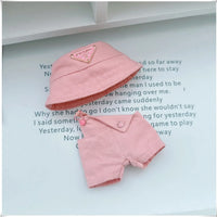 Para 15-17cm Labubu V1 V2 Idol muñeca traje sombrero monos ropa regalo Mini ropa de muñeca de peluche accesorios de atuendo