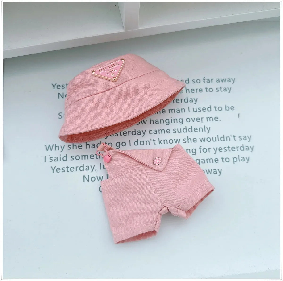 Para 15-17cm Labubu V1 V2 Idol muñeca traje sombrero monos ropa regalo Mini ropa de muñeca de peluche accesorios de atuendo