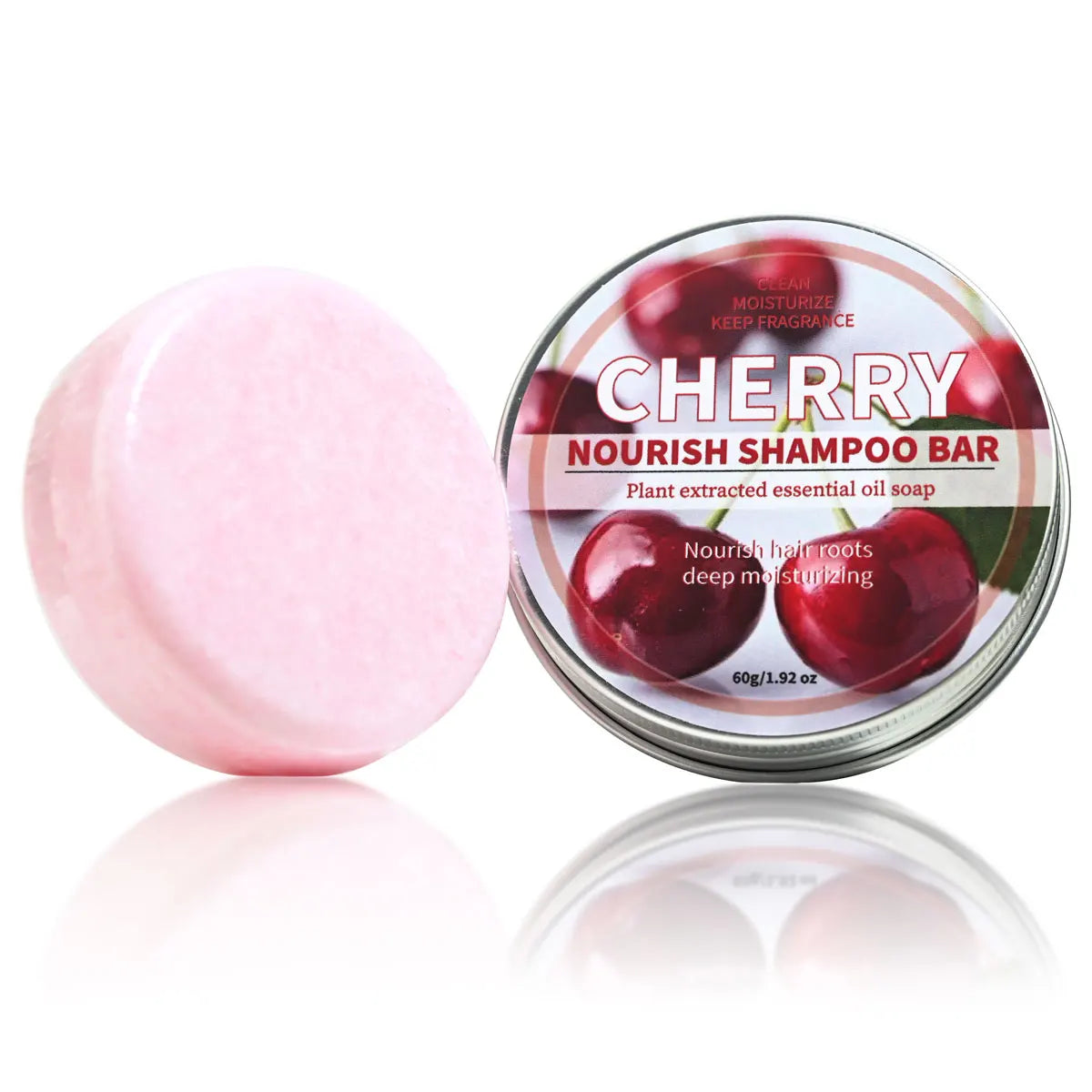 Fruit cherry shampoo fragrance soap nourishes hair, deeply cleanses and controls oil, refreshing soap
