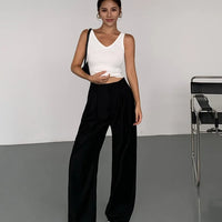 Multicolor Office High-waisted Wide-leg Suit Pants Women's 2025 Autumn Loose and Drape Casual Straight Mopping Trousers