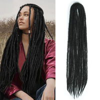 24 inch Synthetic Double Ended Dreadlock Extensions Brownish Blonde Fake Dreads Extensions Reggae Hippie Dreads for Women