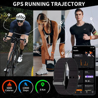 New Smart Watch Men Smart Health Wristband Women GPS Sport Trajectory 1ATM Waterproof All Day Healthy Monitor Fitness Bracelet