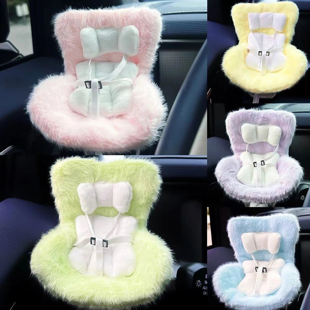 Car Doll Safety Seat for OB11 Labubu Cartoon Chair Model for Labubu Car Seat Outlet Decor for Labubu Doll Car Interior Styling
