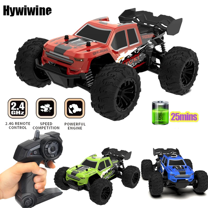 Rc Car High Speed with Light 2.4G Remote Control Racing Car Vehicle Truck 20KM/H Off-Road Climbing RC Toys for Kids Gift