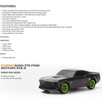 HPI 160980 NANO-TTR 1/64 MINI RC Remote Control On-road Car Desktop Adult Children's Toys