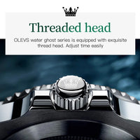 OLEVS 5885 Top Brand Classic Men's Quartz Watch Luminous Hands Calendar Display Stainless Steel Strap Waterproof Men's Watch