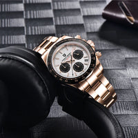 40mm New V2 PAGANI DESIGN Men's Quartz Watches Sapphire Retro Chronograph Stainless Steel Waterproof Watch Men Relogio Masculino
