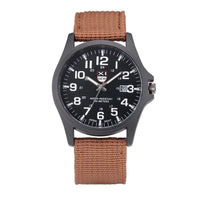 Men Genuine XINEW Brand Watches Students Fashion Casual Nylon Band Sports Army Gifts Date Quartz Wrist Watch Black Montre Homme