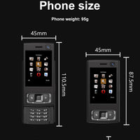 SERVO N95 PRO 2G GSM Slide Screen Mini Mobile Phone Magic Voice Call Recording MP3/MP4 Player Blacklist Small Cellphone FM Radio