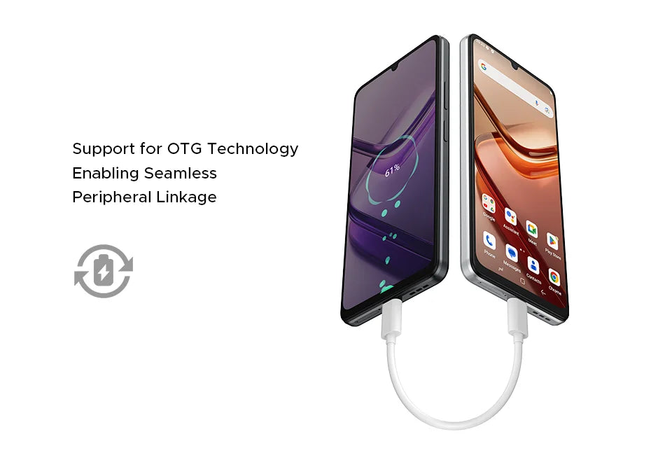 【Brand+】Global Version DOOGEE Note 58 8GB RAM 128GB ROM 6.75" HD+ 90Hz IPS Screen 6250mAh Large battery NFC Android 15