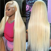 Blonde 613 13x6 HD Lace Frontal Wig 13x4 Lace Front Human Hair Wigs Pre plucked Straight Human Hair Wigs For Women