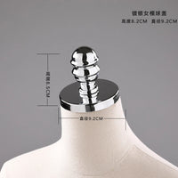 Female Male & Kids Electroplated Head Cover Mannequin Caps Accessories For Mannequins Props