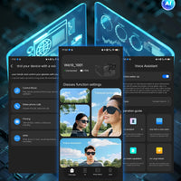 Smart Glasses 8 Million Pixels Recording Videos AI Photo Recognition Answer Translation 270mAh IP65 Waterproof Bluetooth Glasses