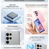 ONEMYTH S25 Pro 4.0" Mini Smartphone 2GB RAM 16GB ROM Android10.0 Face Recognition Unlock 2000mAh 3G Small Mobile Phone