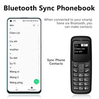 SERVO 2G Small Mobile Phone Bluetooth Dialer Magic Voice Blacklist Low Radiation Bluetooth Headset Mini Cellphone Multilingual