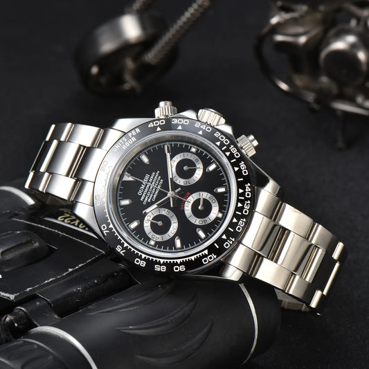 VK63 watch Luxury Men's Watch Sapphire Customizable Multi functional Chronograph Stainless Steel Case Suitable for VK63 Movement