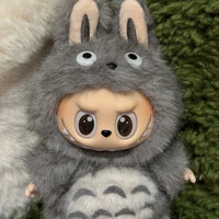 17cm For Labubu Replacement Clothes Plush Cute Totoro Baby Clothes Labubu Doll Pendant Clothes Standing Posture Baby Clothes