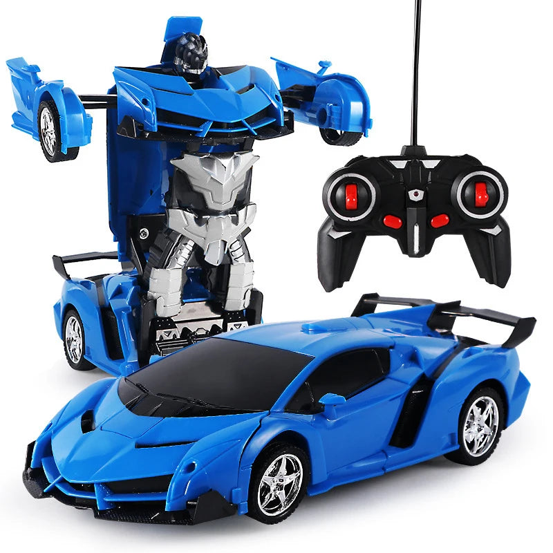 Rc Cars and Trucks Remote Control Cars 2In1 Transformation Robots Toy Deformation Toys RC Sports Car Vehicle Model Electric Car
