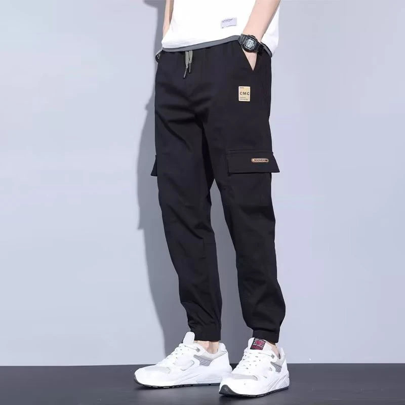 Men's Fashion Concise Office Harem Pants Holiday Party Plush Winter Cargo Trousers Classic Thicken Casual Pants Plus Size S-3XL