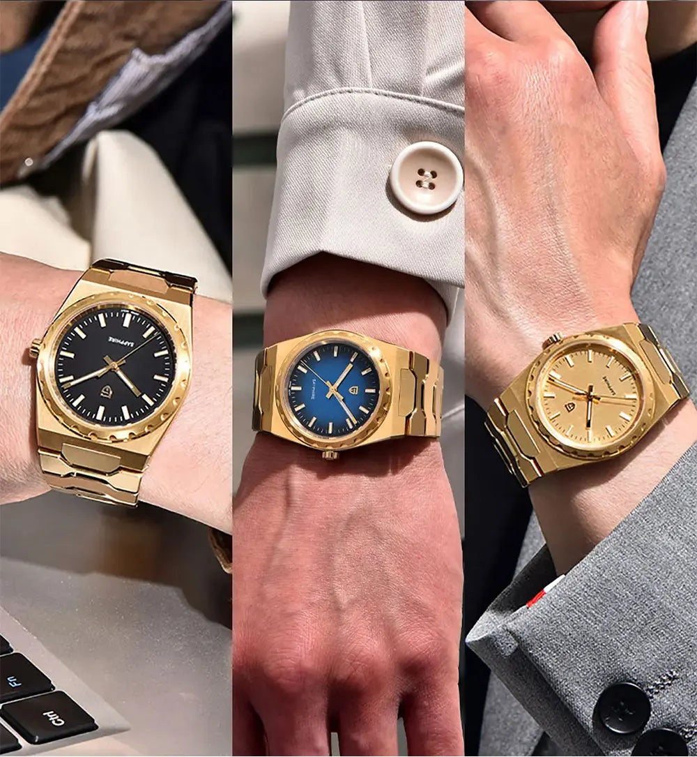 2025 New PAGANI DESIGN Men's Quartz Watch 37MM VJ21 Sapphire Stainless Steel Waterproof Wristwatches Reloj Hombre PDYS020