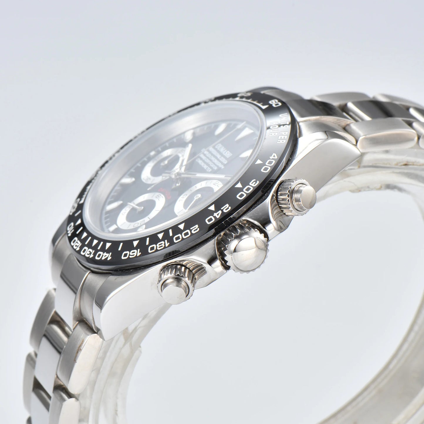 VK63 watch Luxury Men's Watch Sapphire Customizable Multi functional Chronograph Stainless Steel Case Suitable for VK63 Movement